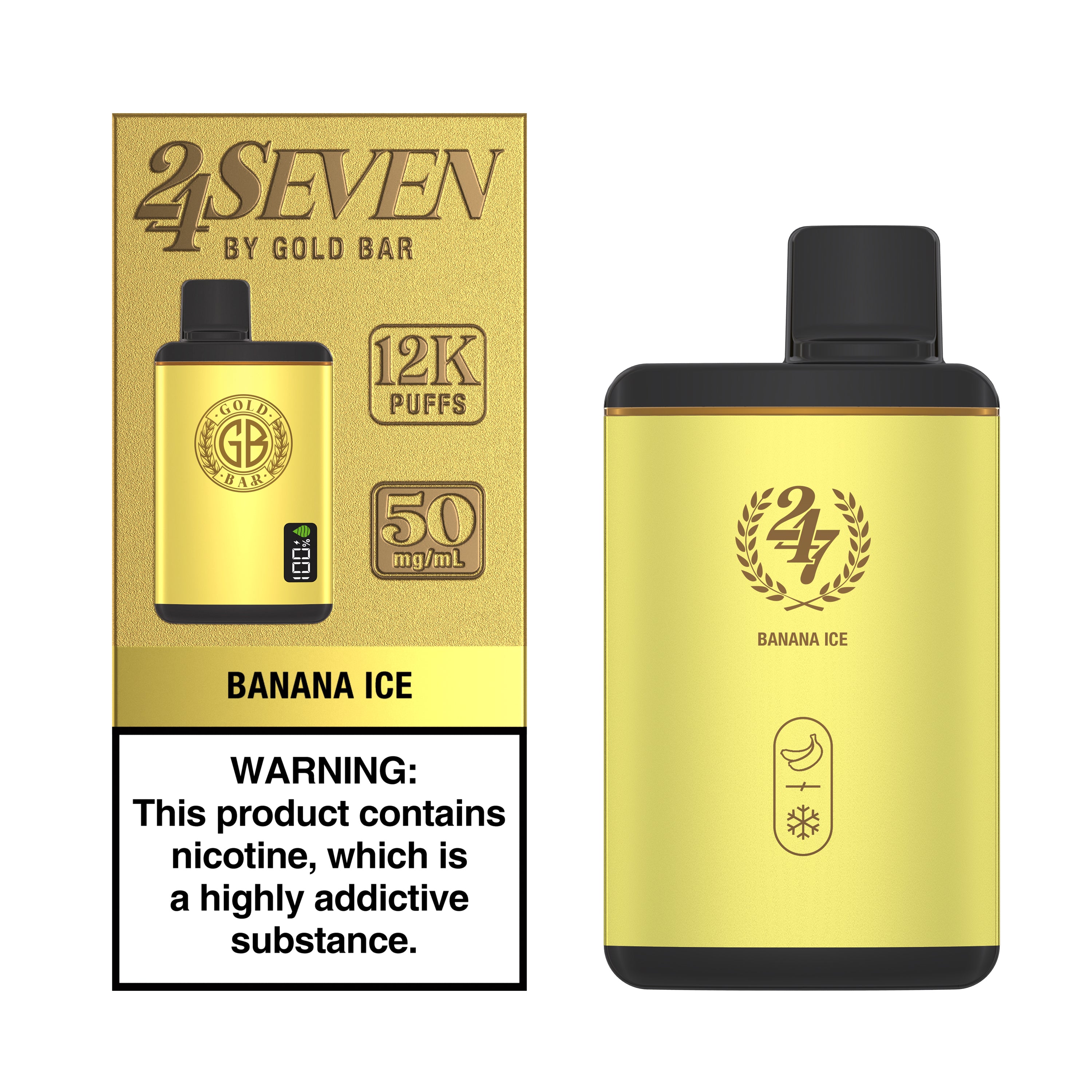 Gold Bar 24 Seven - Banana Ice