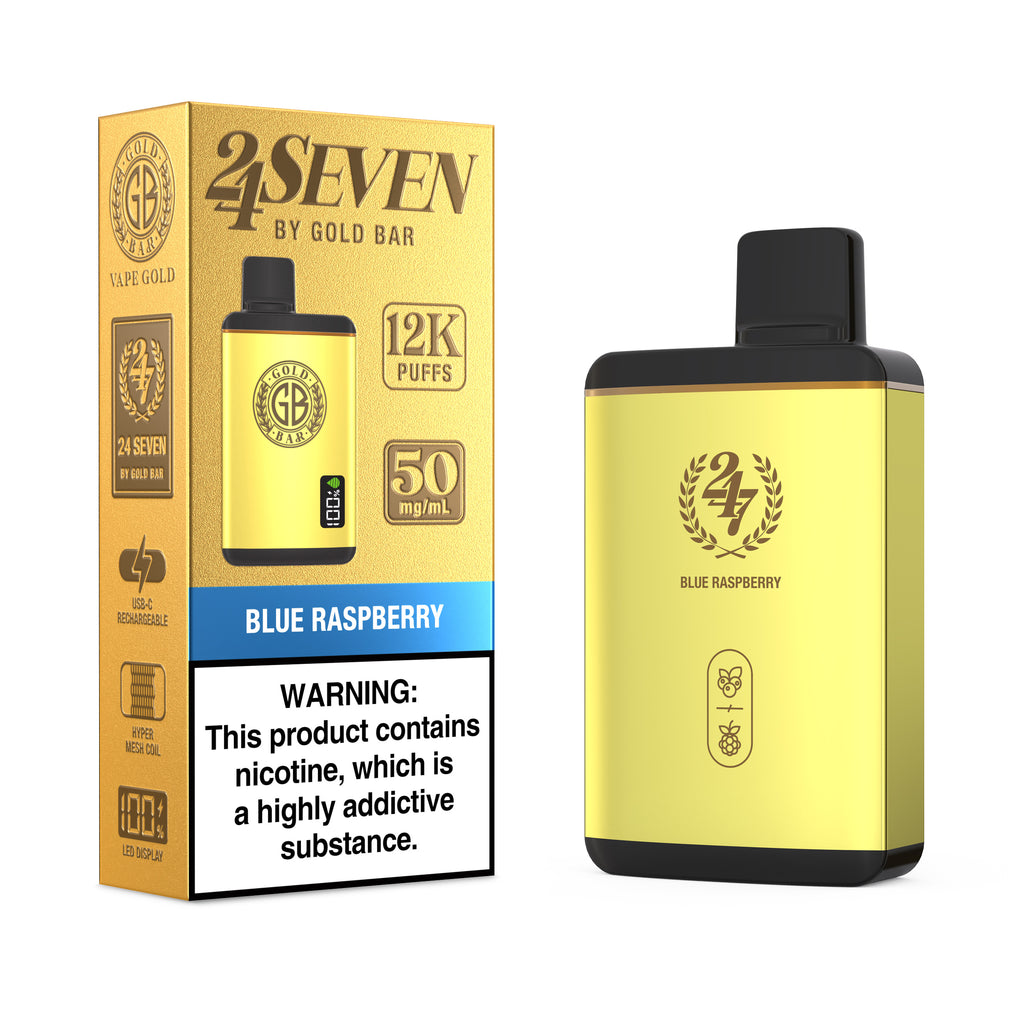 Gold Bar 24 Seven - Blue Raspberry