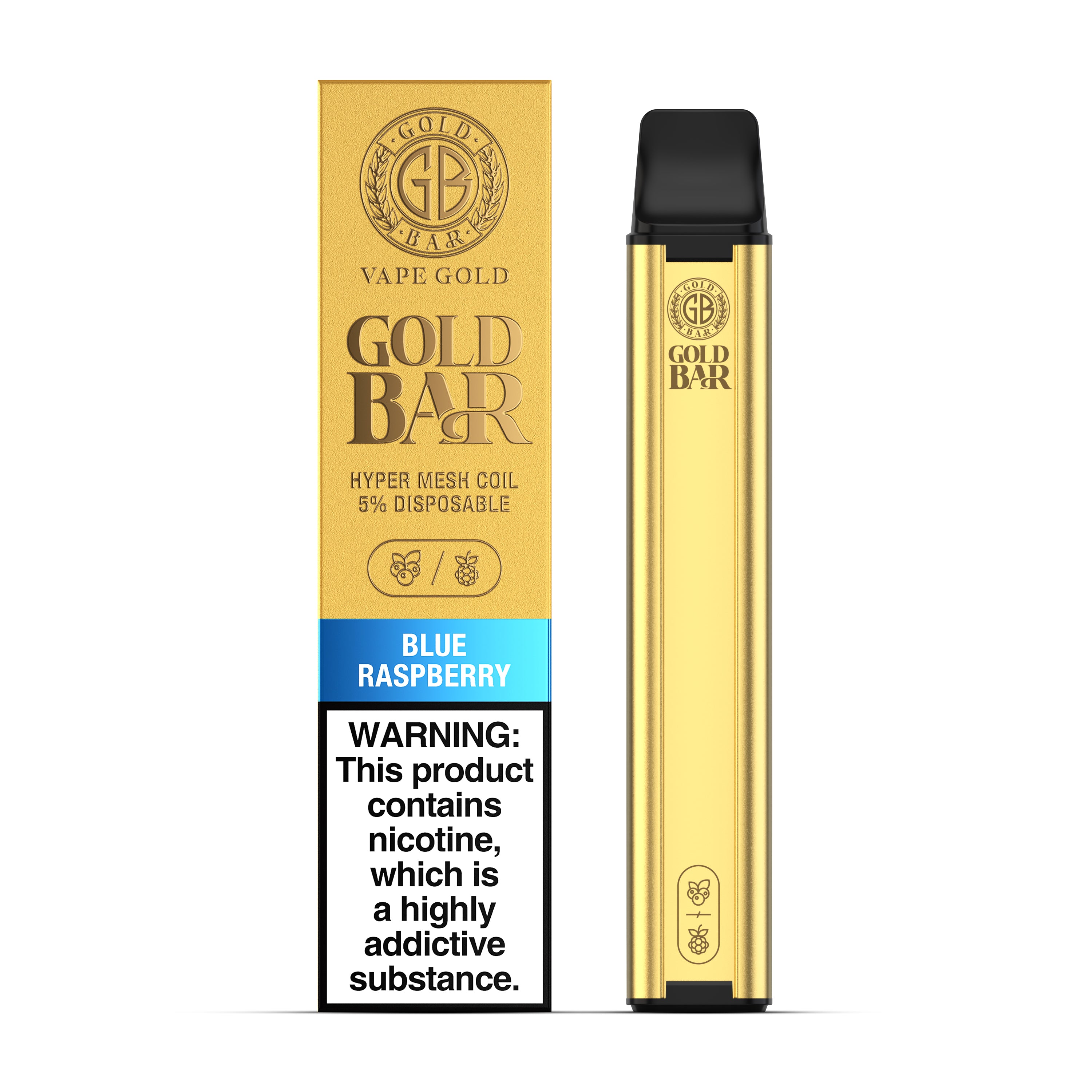 Gold Bar 600 - Blue Raspberry