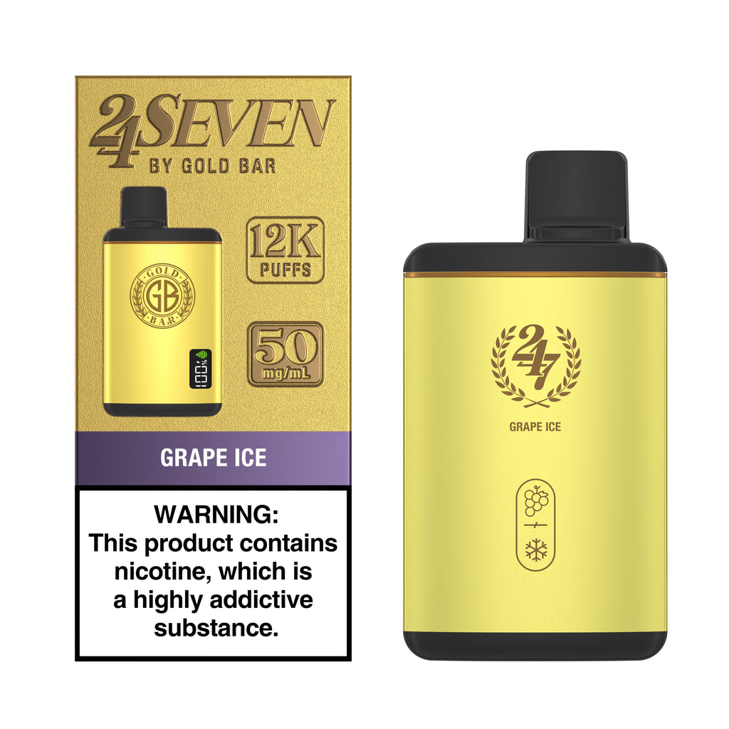 Gold Bar 24 Seven - Grape Ice
