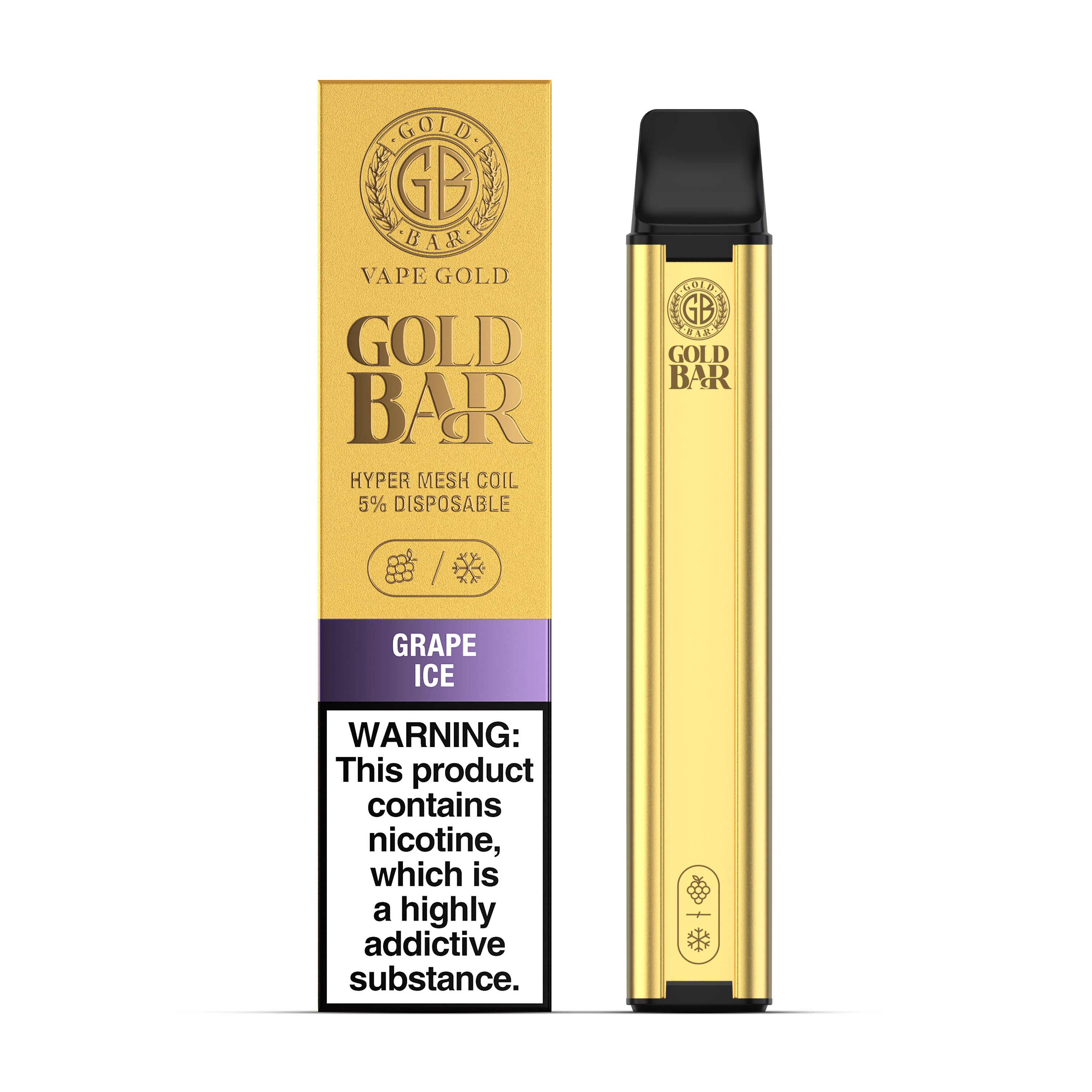 Gold Bar 600 - Grape Ice