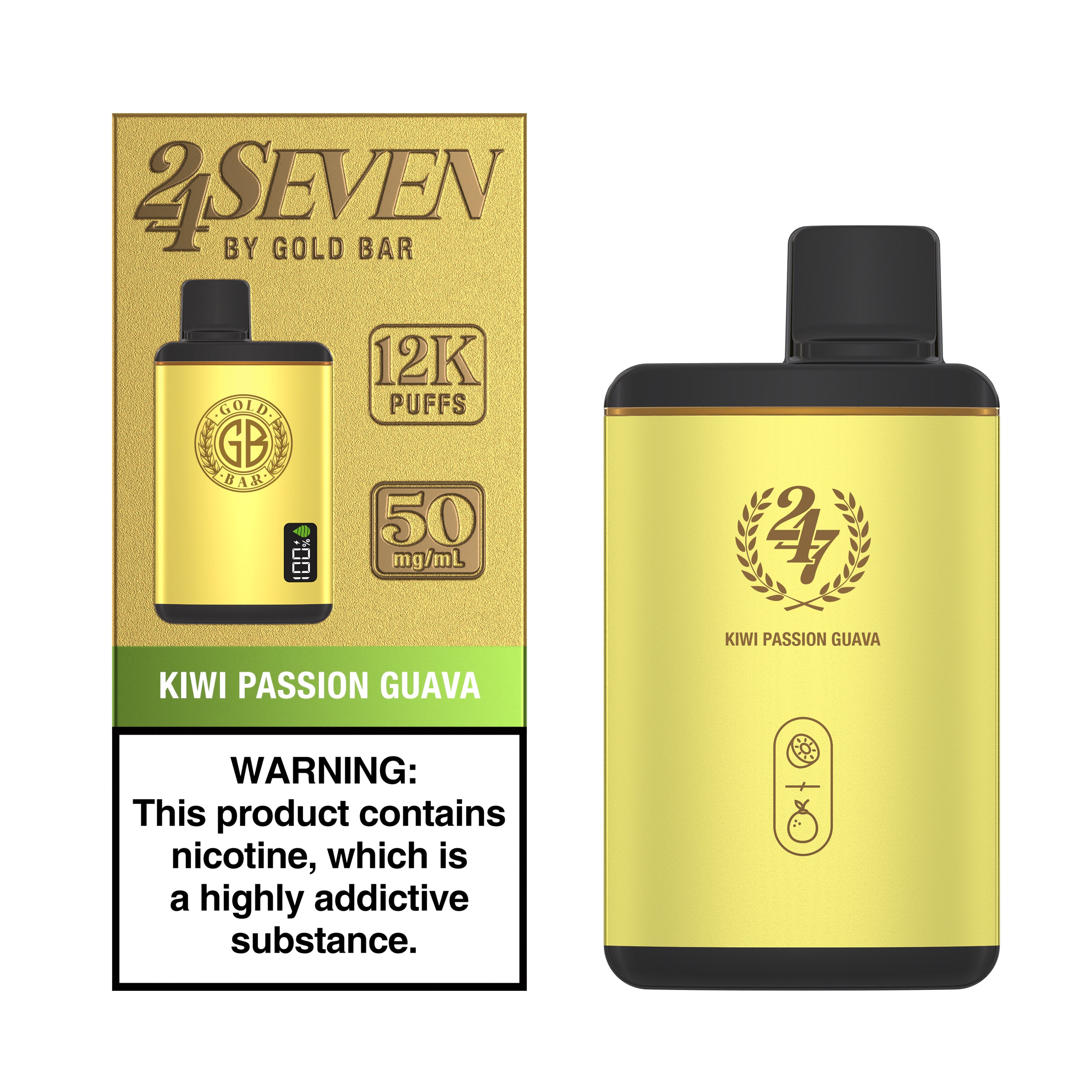 Gold Bar 24 Seven - Kiwi Passion Guava
