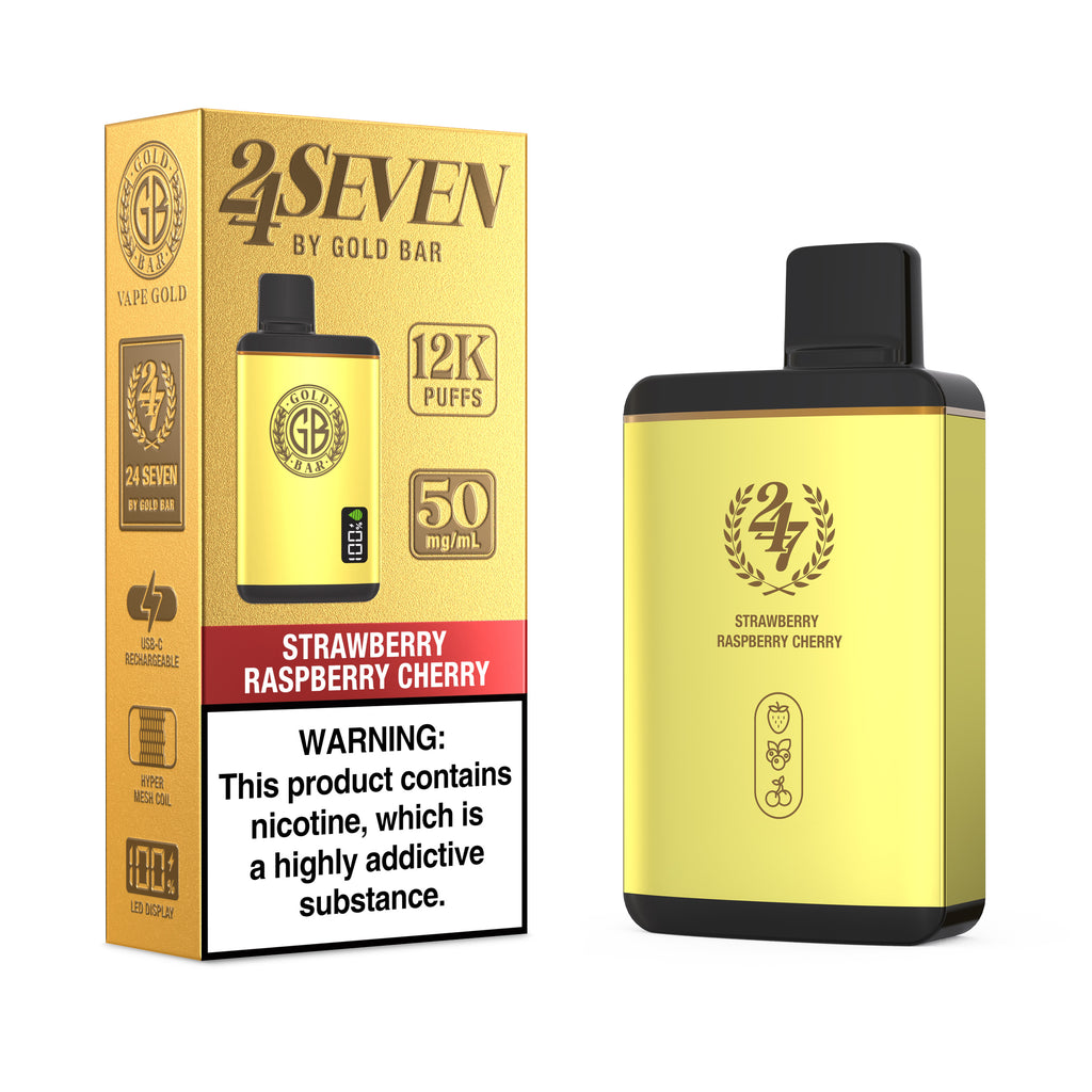 Gold Bar 24 Seven - Strawberry Raspberry Cherry